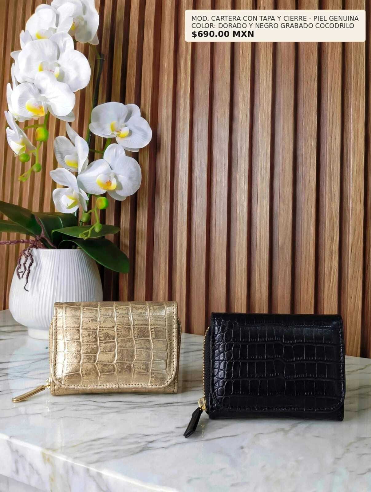 CARTERA MEDIANA GRABADO MUJER
